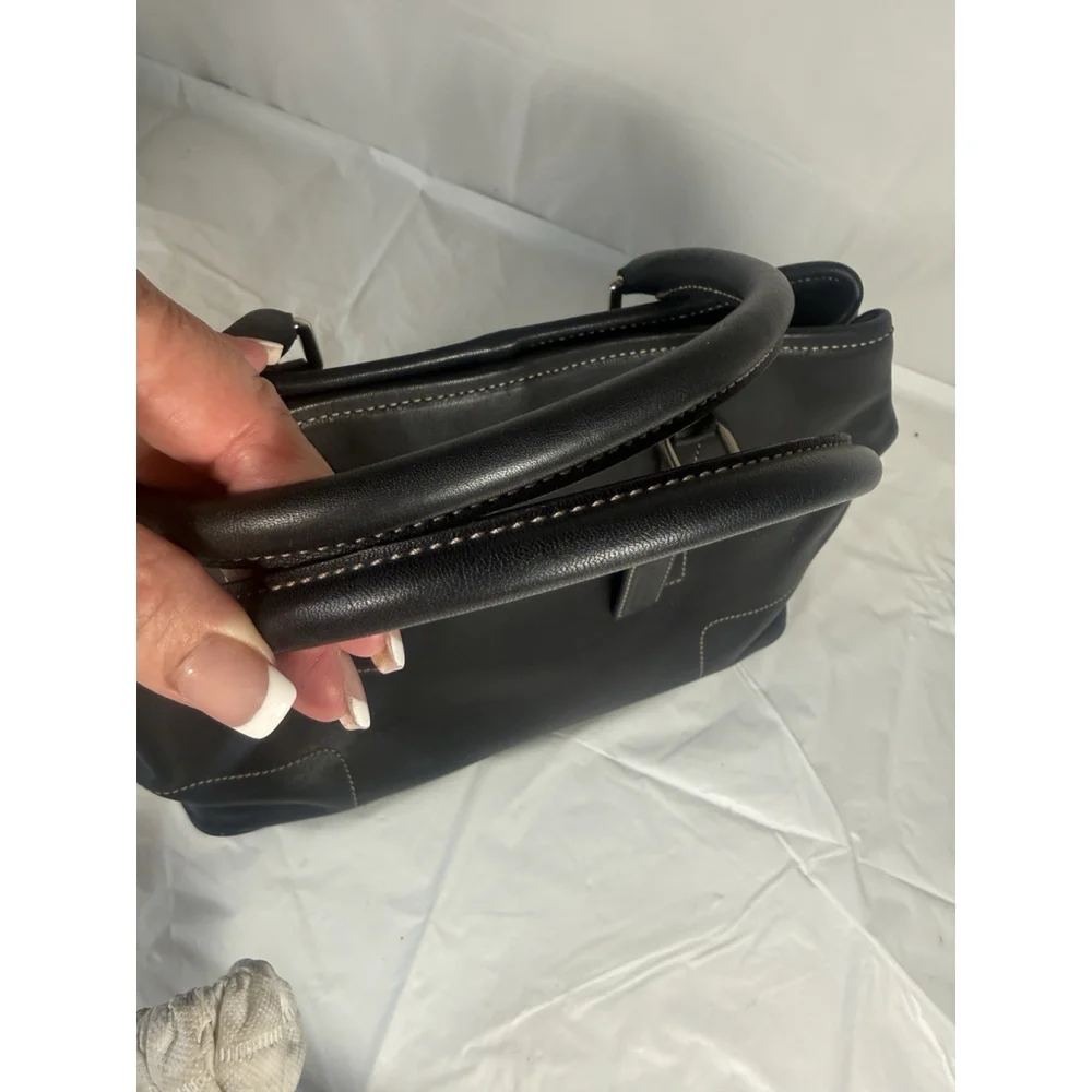 Coach Vintage Coach Hamptons Satchel doctor bag glove-tanned leather 7755 black - Picture 16 of 16